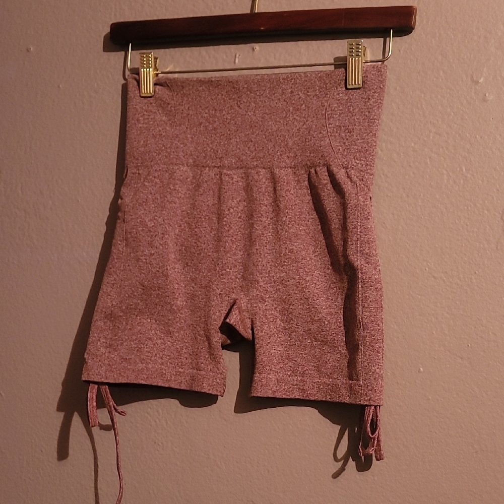 Women's Pink High-Waisted Shorts